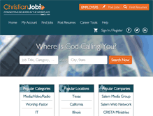 Tablet Screenshot of christianjobs.com