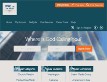 Tablet Screenshot of krks.christianjobs.com