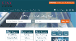 Desktop Screenshot of kfax.christianjobs.com